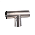 BS Sanitary Stainless Steel Welded Equal Tee