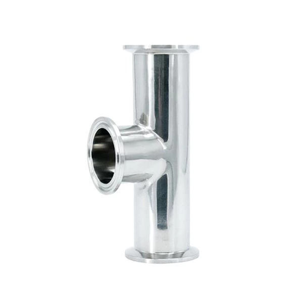 Sanitary Stainless Steel Clamp Straight End Short Equal Tee