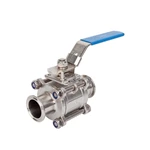 Food Grade Sanitary Hygienic Butt-weld 3PCS Ball Valves