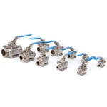 Food Grade Sanitary Hygienic Butt-weld 3PCS Ball Valves