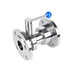 Ss304 Ss316l Sanitary Flange Butterfly Valve