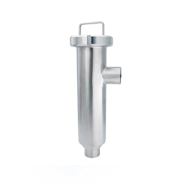 Sanitary 304 316L Welding Angle Type Filter Strainer