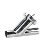 Sanitary 304 316L Welding Stright Type Filter Strainer