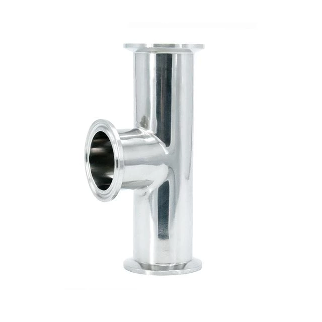 Sanitary Stainless Steel Three Way Y Type Tee
