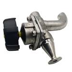 SS316L 3-way Clamp Diaphragm Valves With Food Grade