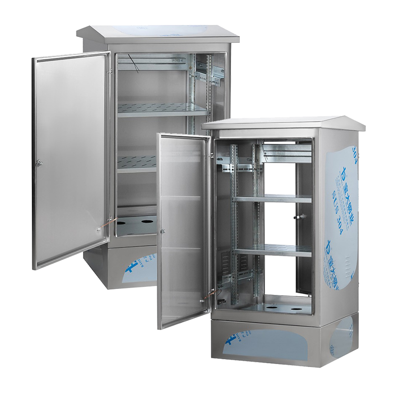 Stainless Steel Rack with Vertical PDU Mounting